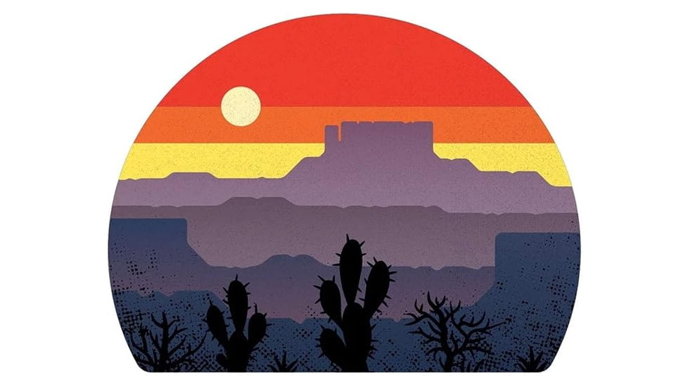 Sticker Art Desert Layers Sticker