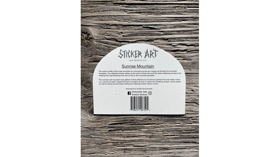 Sticker Art Sunrise Mountain Stikers, SUNRISE MOUNTAIN