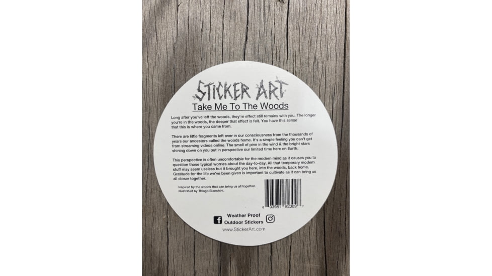 Sticker Art Take Me To The Woods Stickers, 12