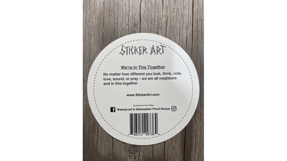 Sticker Art WeRe In This Together Stikers, TOGETHER