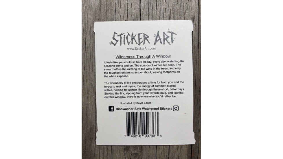 Sticker Art Wilderness Through A Window Stickers, WINDOW SUM