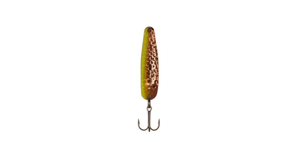 Stinger Scorpion Spoon Lightweight Trolling Spoon, 2.25in .1oz., #5 VMC Hooks, Copper Lemon Drop, XCH8