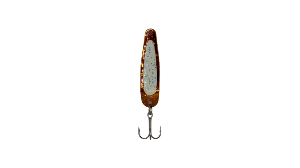 Stinger Scorpion Spoon Lightweight Trolling Spoon, 2.25in .1oz., #5 VMC Hooks, Yellow Glitter Glw, XCU330