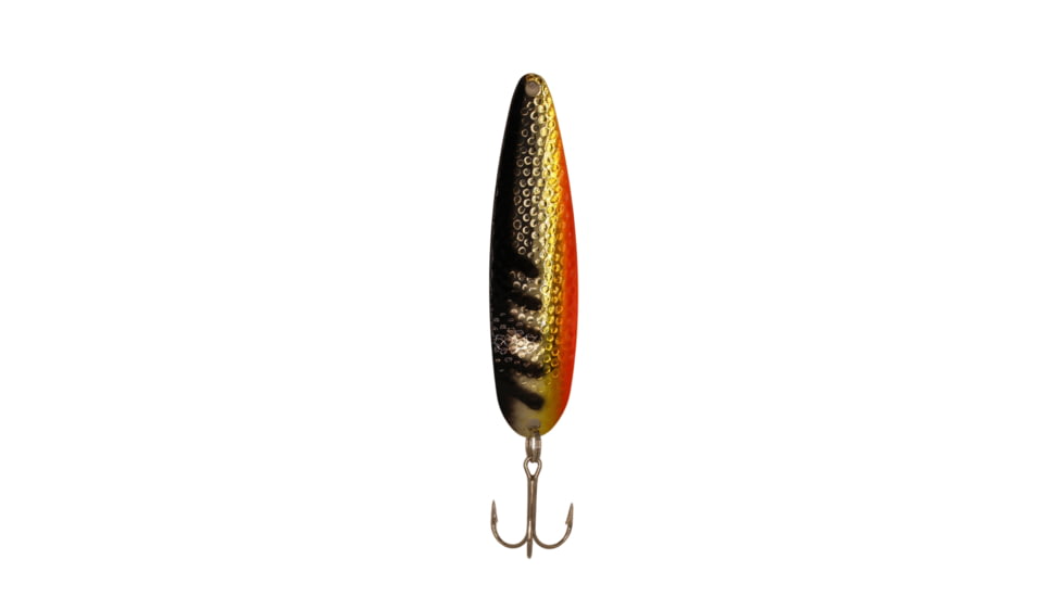 Stinger Stingray Spoon Lightweight Trolling Spoon, 4.25in .4oz., #1 VMC Hooks, Silver Hammered, Chicken Wing, NSHCW