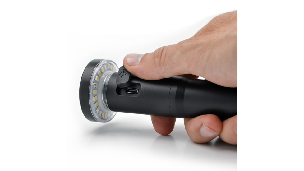 STKR Concepts FLi Telescoping Area Light, 6.5 ft Extension, Rechargeable, Black, 14206