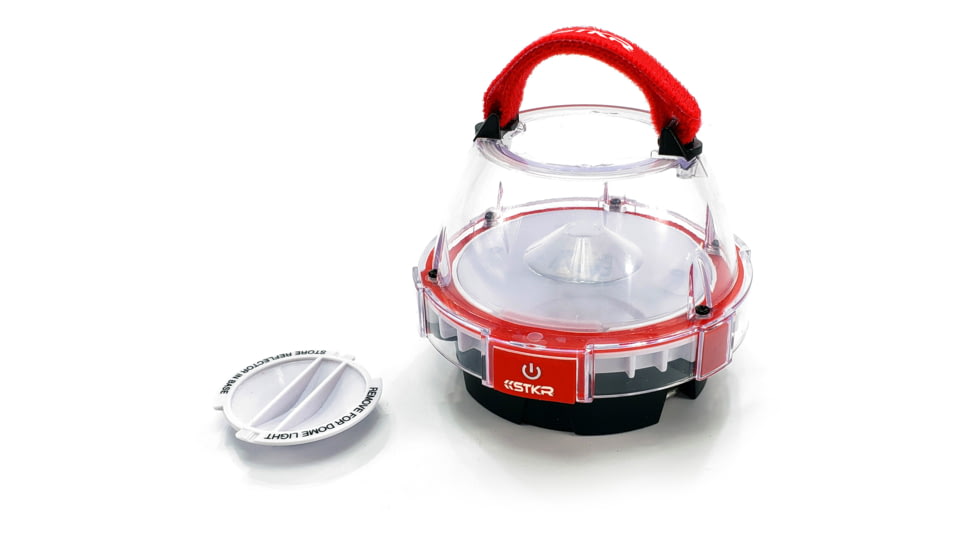 STKR Concepts ILLUMiDOME- Mini Waterproof Lantern, Red, 00245, EDEMO1