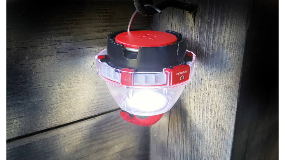 STKR Concepts ILLUMiDOME- Mini Waterproof Lantern, Red, 00245, EDEMO1