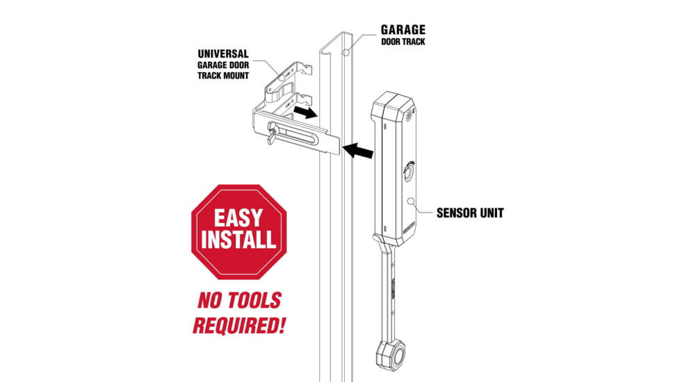 STKR Concepts Side Garage Parking Sensor, Easy Guide System, Grey, 00135