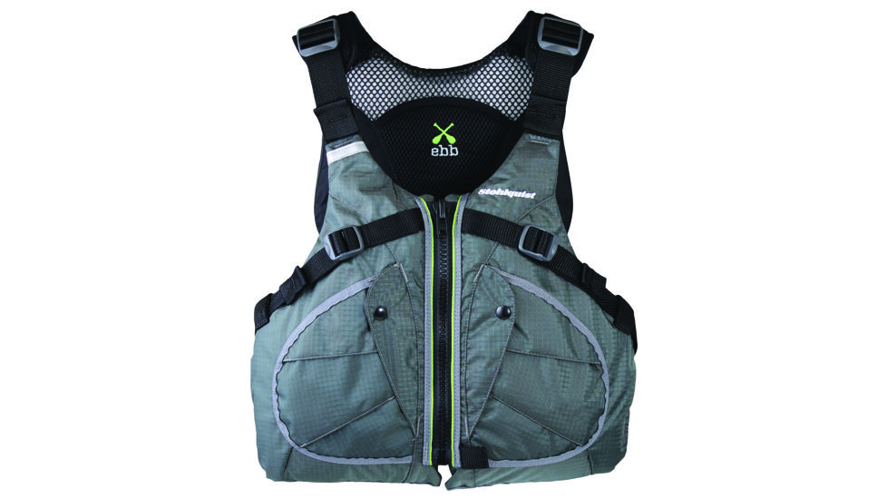 Stohlquist Mens Ebb PFD, Gray, XXL, Chest 46-52, QF1291001XXL