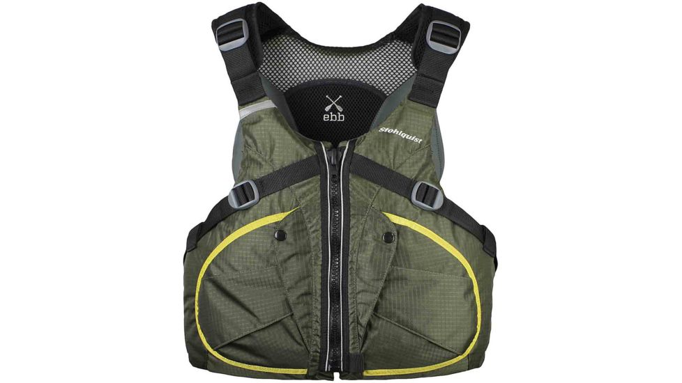 Stohlquist Mens Ebb PFD, Green, Large-Extra Large, Chest 40-46, QF1290307XL