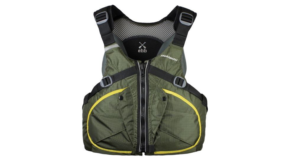 Stohlquist Mens Ebb PFD, Green, Small-Medium, Chest 33-39, QF1290307M