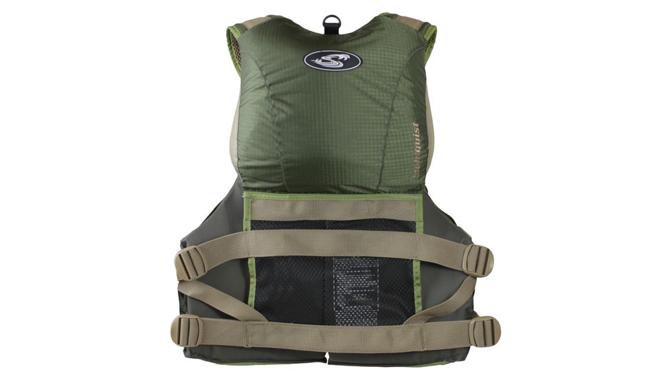 Stohlquist Mens Piseas PFD, Grass Green, XXL, Chest 46-52, QF1363201XXL