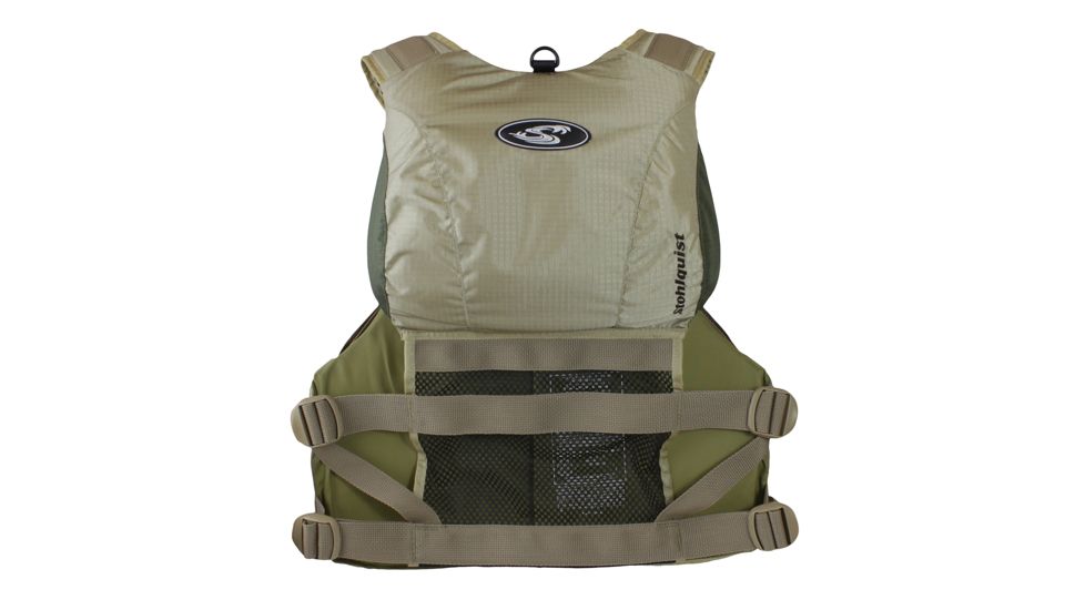 Stohlquist Mens Piseas PFD, Khaki, Small-Medium, Chest 33-39, QF1369601M