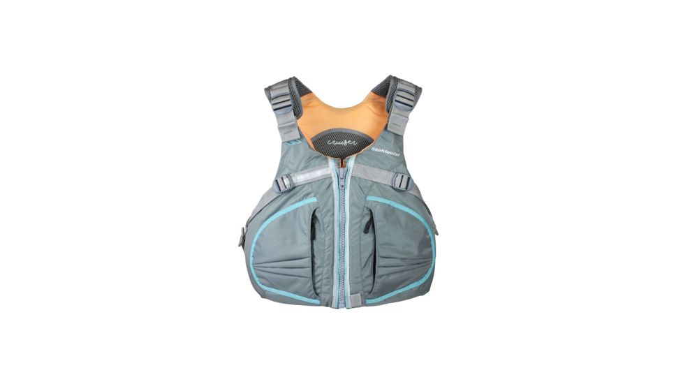 Stohlquist Womens Cruiser PFD, Gray, Medium-Large, Bust 34-40, QF1331061L