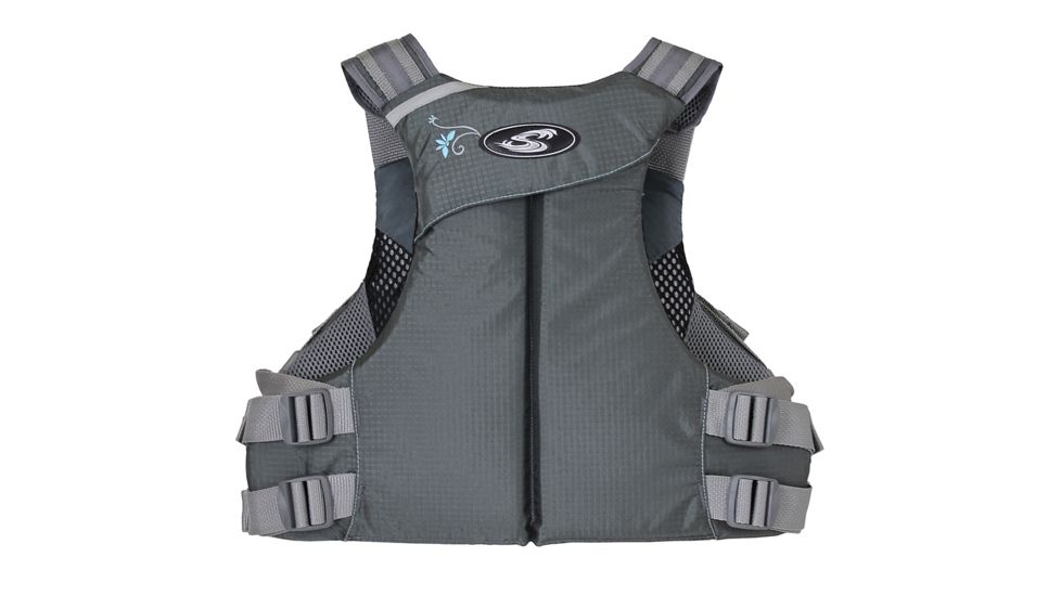 Stohlquist Womens Misty PFD, Gray, Large, Bust 40-46, 533092