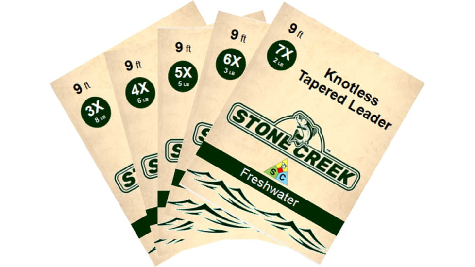 Stone Creek Looped Leader, 9ft, 6X, Clear, SCL96XC