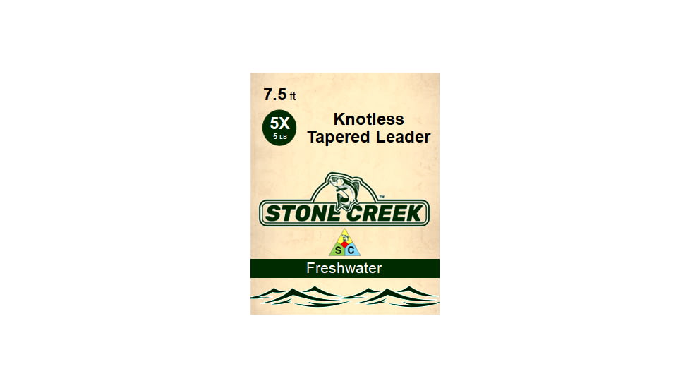 Stone Creek Looped Leader, 9ft, 6X, Clear, SCL96XC