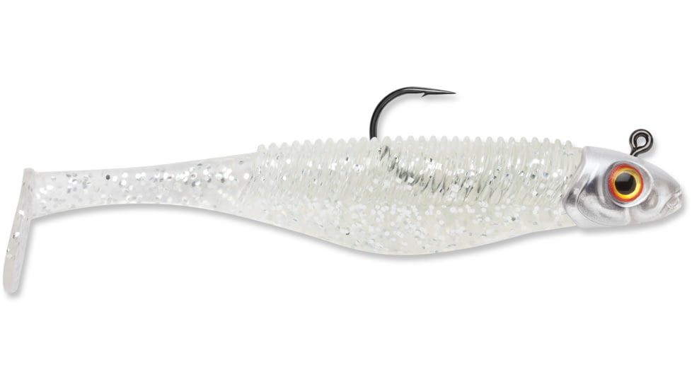 Storm 360GT Searchbait Shad, Sinking, 3-1/2&quot;, 1/4oz, #2/0 Hk, 1 Rigged Two Bodies, Gaga, SBD35GA-14J