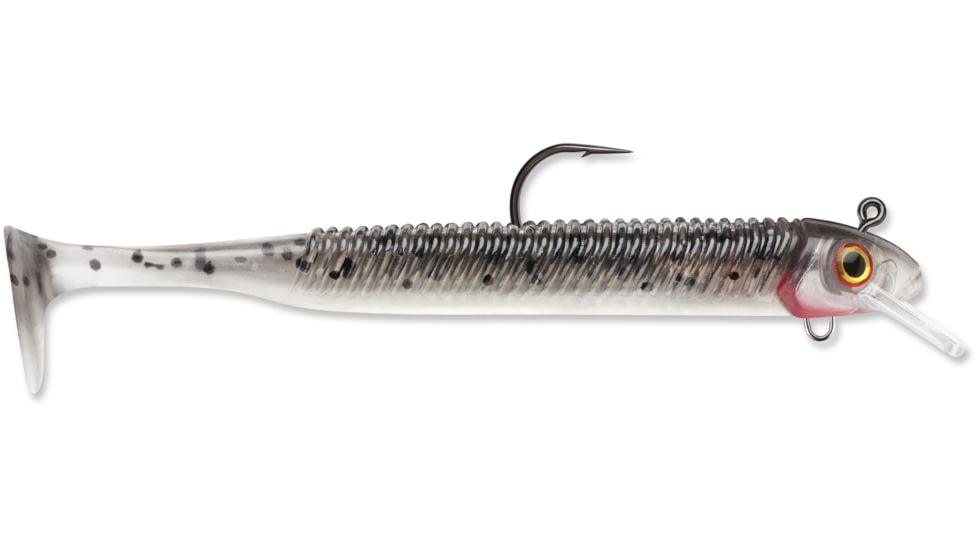 Storm 360GT Searchbait Swimmer, 3.5", 1/8oz Jig, #2/0 Hook 1 Rigged/2 Bodies, Smokin' Ghost, SBS35SGH-18J