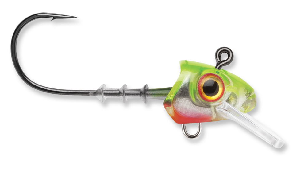 Storm 360GT Searchbait Swimmer Jig, Fits 4-1/2in, 1/4 Oz 4/0 Hook, 2 Pack, Chartreuse Ice, SJS45CI-14J