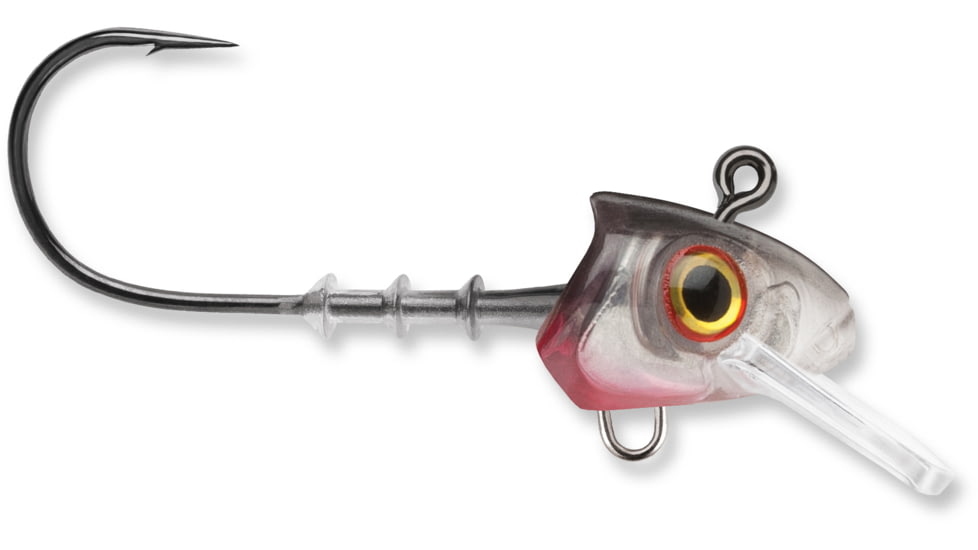 Storm 360GT Swimmer Jig Head, Fits 3.5in Body Length, 1/8oz Jig, #2/0 VMC Coastal Black Hook, Smokin Ghost, SJS35SGH-18J