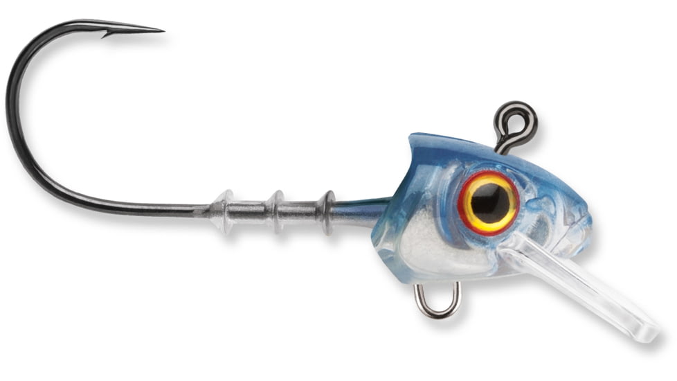 Storm 360GT Swimmer Jig Head, Fits 3.5in Body Length, 1/8oz Jig, #2/0 VMC Coastal Black Hook, Tru Blue, SJS35TB-18J