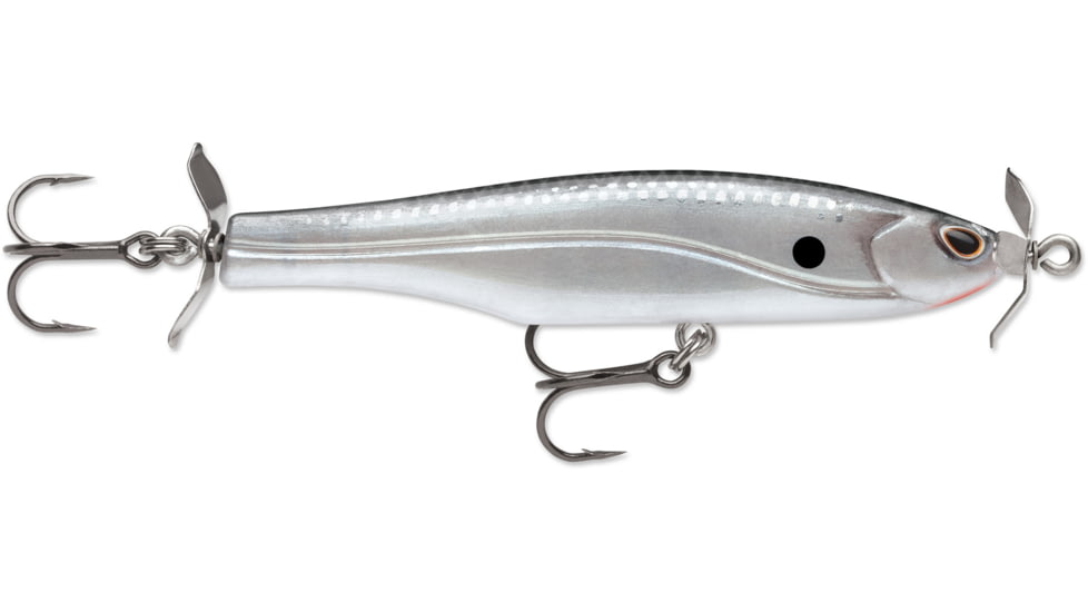 Storm Arashi Spinbait, Black Silver Shad, 3-1/8in, 1/3oz., ASB08874