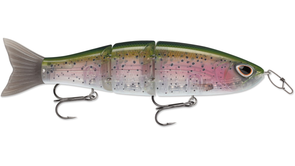 Storm Arashi Swimmer 18 Sinking, Variable Running Depth, Extra Tail, Ghost Rainbow Trout, 7in, 2-3/16oz, #1/0 Trebles, ASW18693