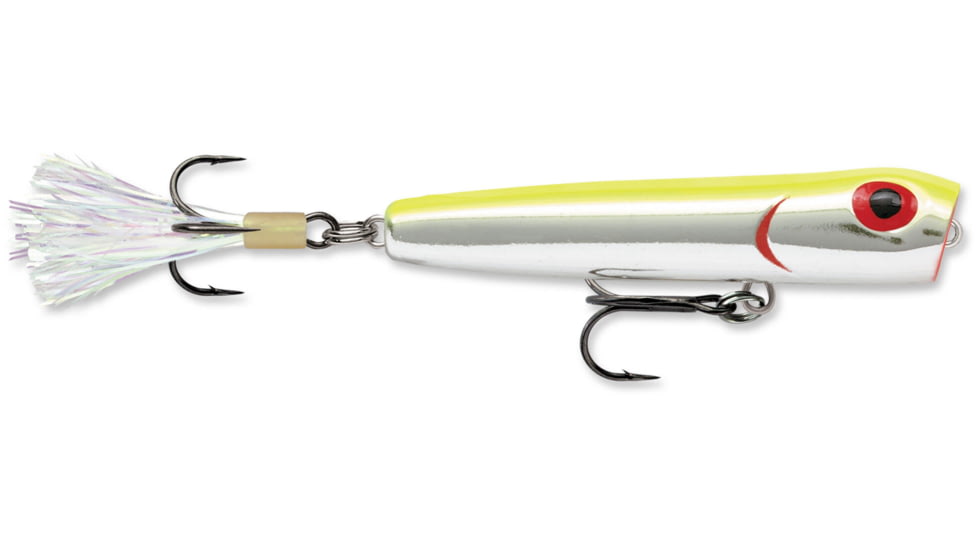 Storm Chug Bug 08 Hard Bait, Metallic Silver / Chartreuse Back, CB08037