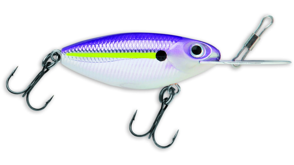 Storm Hot N Tot Madflash Trolling Crankbait, Floating, Chartreuse Purple Shad, 2in, 3/16oz, HM596