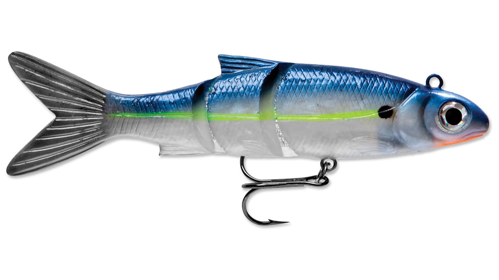 Storm Live Kickin Minnow 04 Soft Bait, Blue Steel Minnow, LKM04BSTM