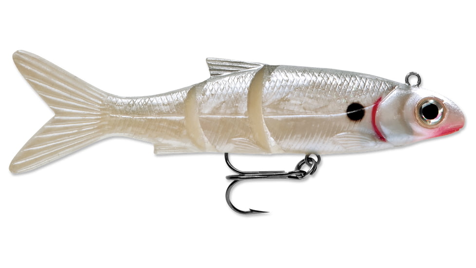 Storm Live Kickin Minnow 04 Soft Bait, Pearl, LKM04PRL