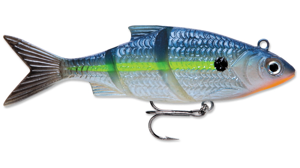 Storm Live Kickin Shad 05 Soft Bait, Blue Steel Shad, LKSD05BSTD