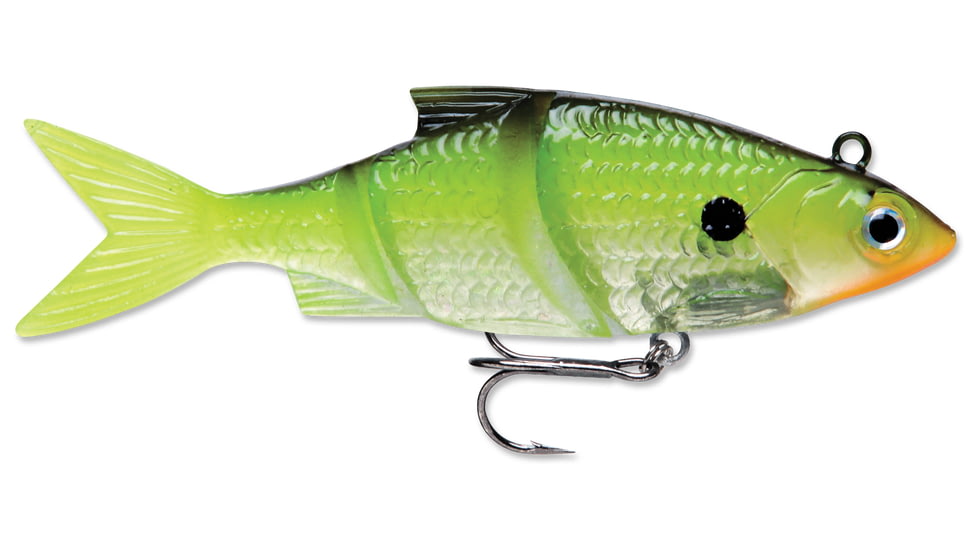 Storm Live Kickin Shad 05 Soft Bait, Chartreuse Shad, LKSD05CSD