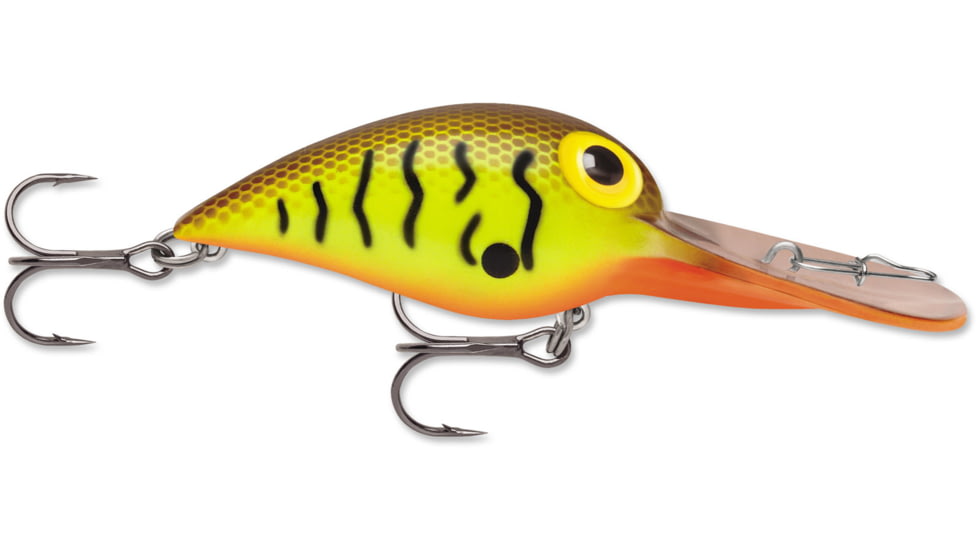 Storm Original Deep Wiggle Wart 05, Floating-Diving, 2", 7/16 oz, #4 Trebles, Brown Scale Crawdad, DV45