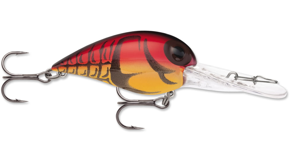 Storm Original Deep Wiggle Wart 05, Floating-Diving, 2", 7/16 oz, #4 Trebles, Red Craw, DV655