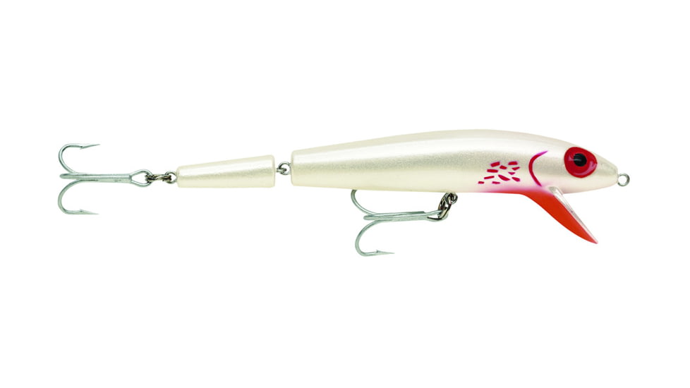 Storm Original Jointed Thunderstick Lure, Suspending, Bleeding Pearl, 5 1/2in, 5/8oz, JBJ218