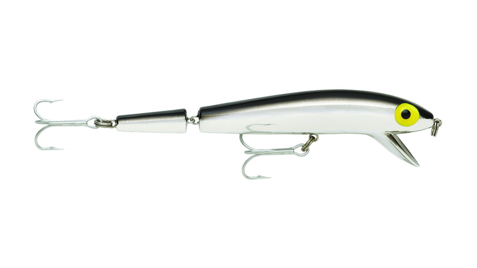 Storm Original Jointed Thunderstick Lure, Suspending, Metallic Silver/Black Back, 5 1/2in, 5/8oz, JBJ142