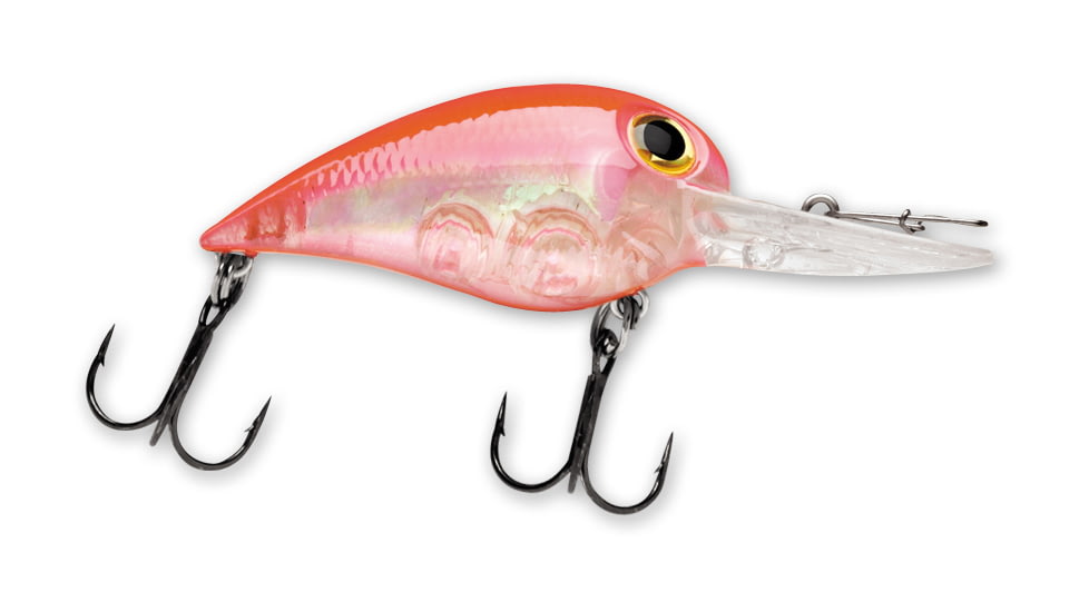 Storm Wiggle Wart Madflash Crankbait, Floating, Fluorescent Red Flash, 2in, 3/8oz, VM548