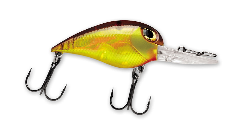 Storm Wiggle Wart Madflash Crankbait, Floating, Honey Mustard, 2in, 3/8oz, VM862