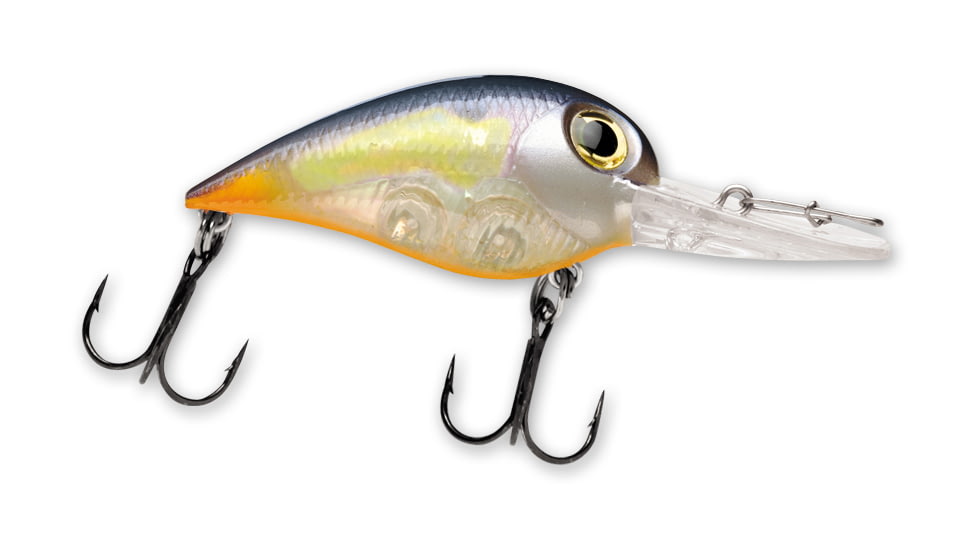 Storm Wiggle Wart Madflash Crankbait, Floating, Molten Steel Glow, 2in, 3/8oz, VM582