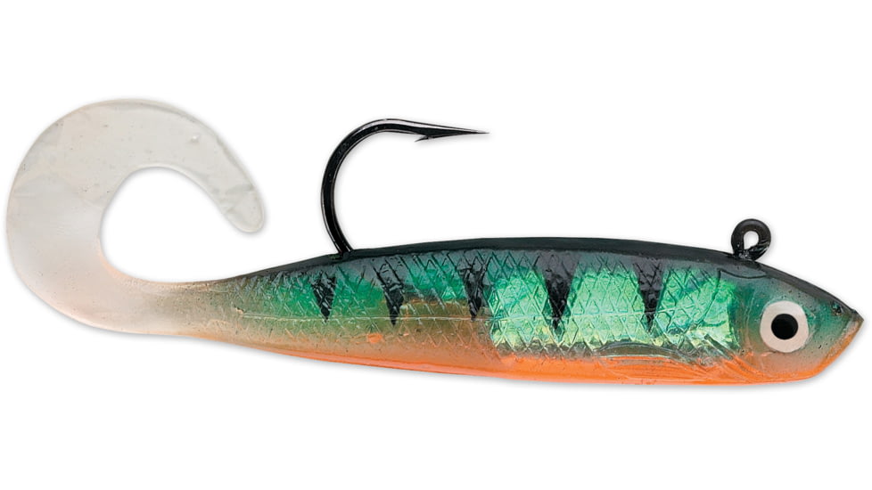 Storm WildEye Curl Tail Minnow Swimbaits, 3, 3in, Perch, WCM03P