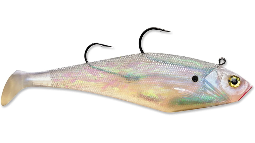 Storm WildEye Swim Shad 09 Soft Bait, Pearl, WSB09PRL
