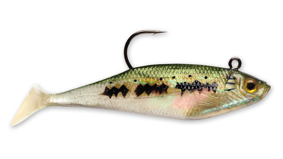 Storm WildEye Swim Shad Swimbaits, 3, 3in, Baby Bass, WSS03BB