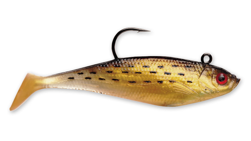 Storm WildEye Swim Shad Swimbaits, 3, 6in, Golden Mullet, WSS06GMU