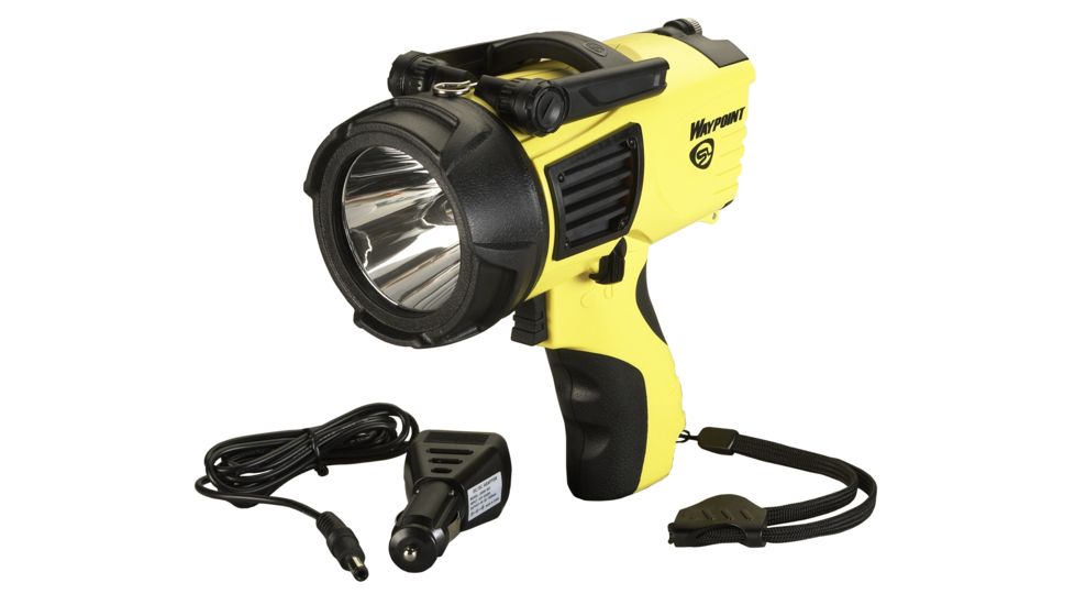Streamlight WayPoint Spotlight w/ 12V DC Power Cord, Yellow 44900