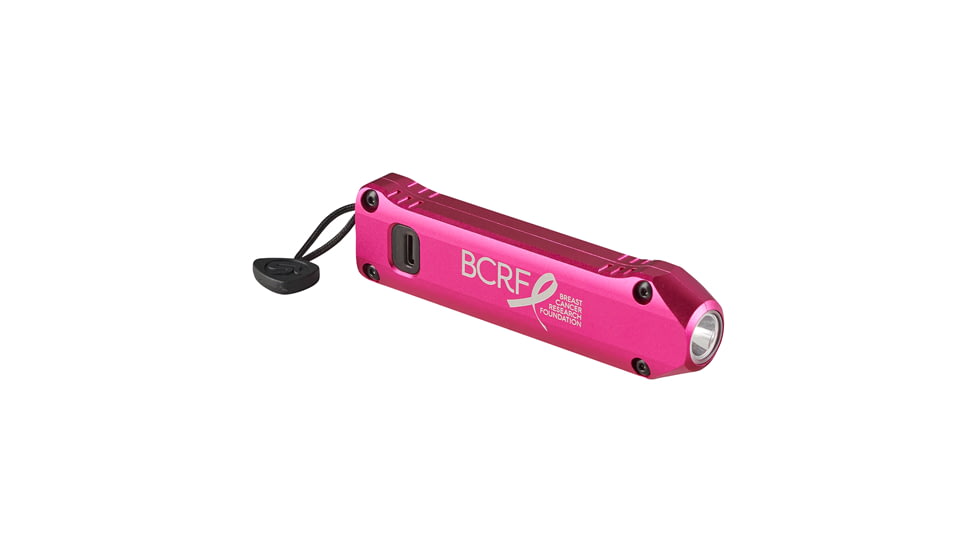 BCRF Pink Wedge XT Compact Everyday Carry Rechargeable Flashlight