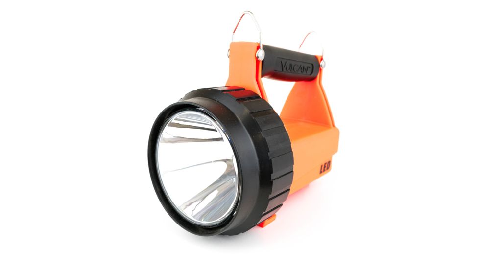 Streamlight Fire Vulcan Rechargeable C4 LED Flashlight, Orange with Vehicle Mount and 12v DC Charger, 44451