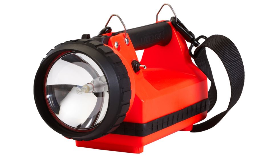 Streamlight Firebox Rechargeable Lantern, 150 Lumen 8 Watt Spot, 22060 - Iec Type A 100V Ac Charge Cord, Orange, 45305