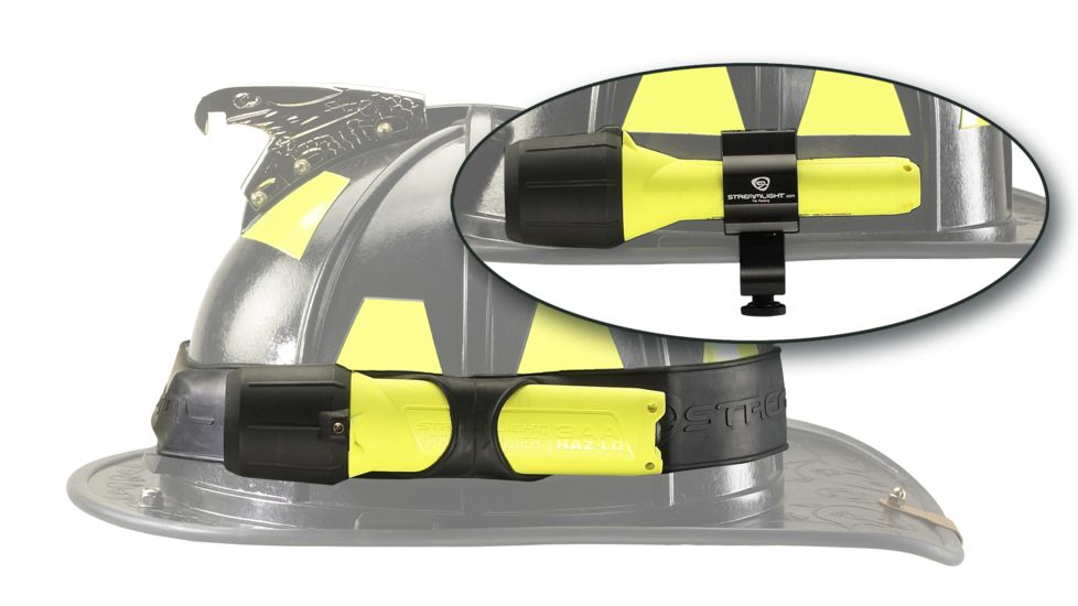 Streamlight Helmet Lighting Kit, Yellow - Div 2 3AA Lux, White LED, Batteries, Black Jack Mount, Helmet band
